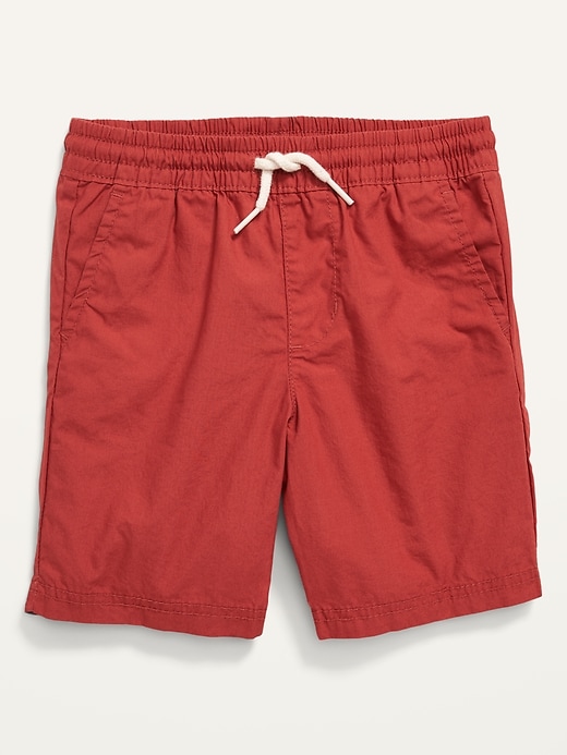 View large product image 1 of 2. Unisex Cotton Poplin Pull-On Shorts for Toddler
