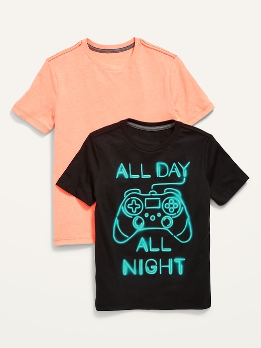 View large product image 1 of 2. Short-Sleeve Graphic T-Shirt 2-Pack for Boys
