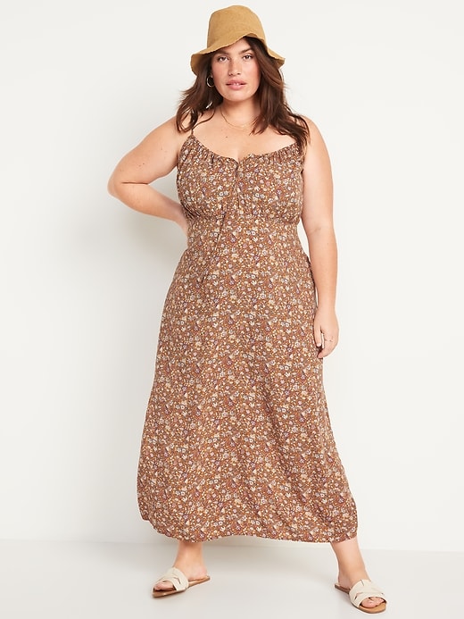 Image number 6 showing, Floral Maxi Cami Shift Dress for Women