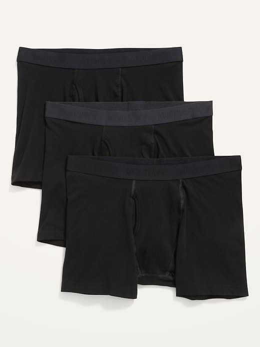 View large product image 1 of 1. Built-In Flex Boxer-Briefs Underwear 3-Pack --4.5-inch inseam