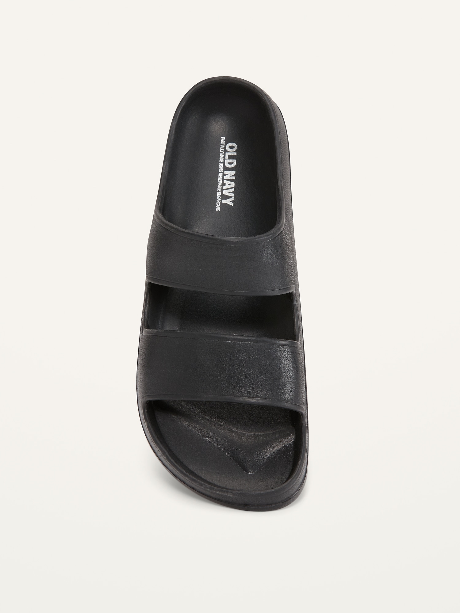 Gender-Neutral Double-Strap EVA Slide Sandals for Kids (Partially Plant ...
