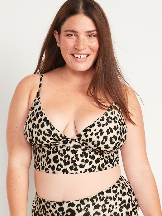 Image number 7 showing, V-Neck Cropped Tankini Swim Top