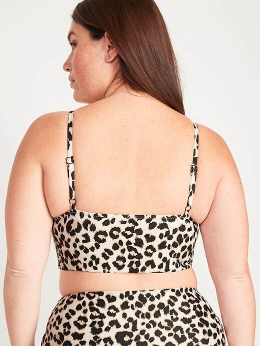 Image number 8 showing, V-Neck Cropped Tankini Swim Top