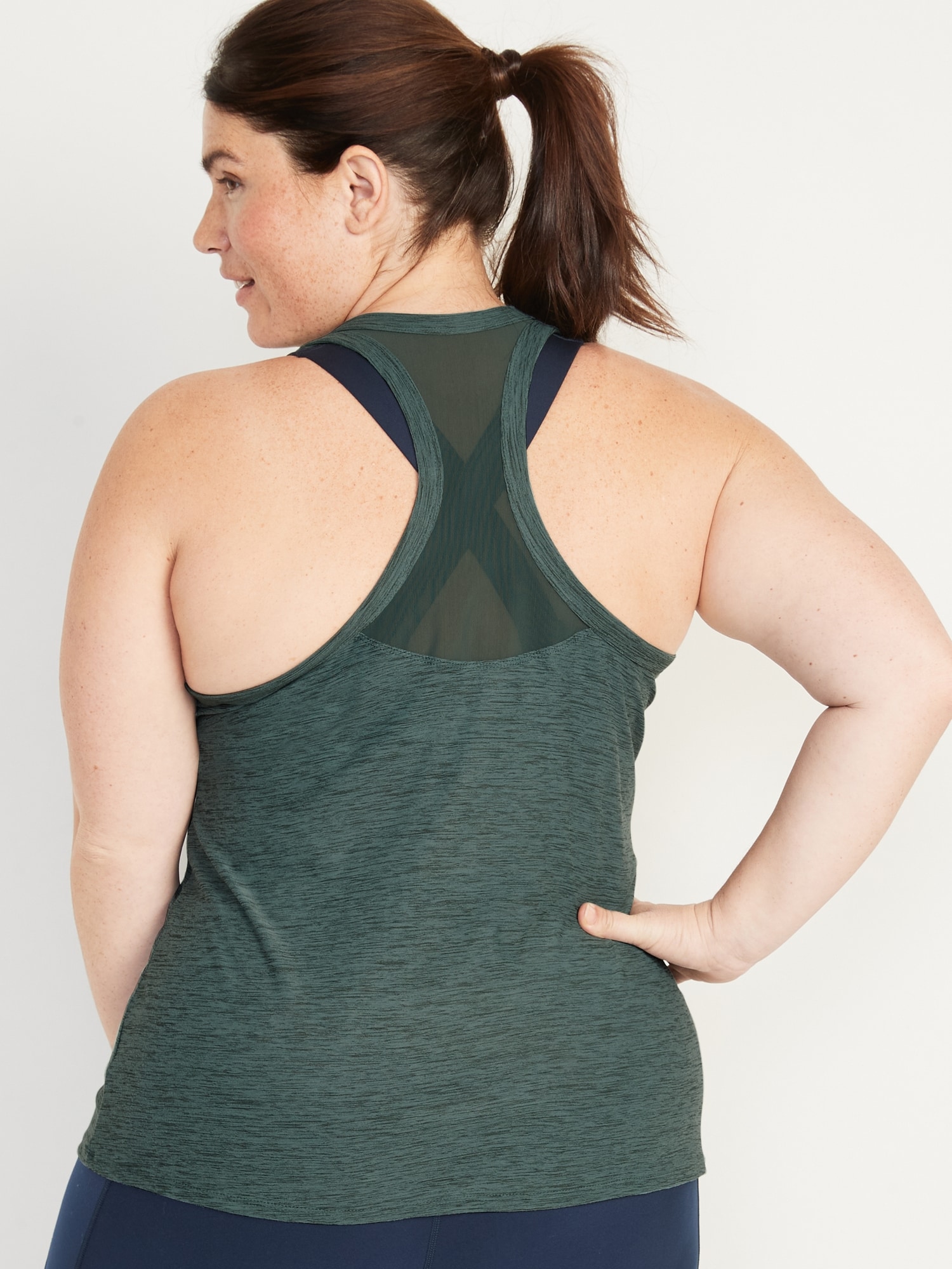 Mesh-Racerback Tank Top for Women 