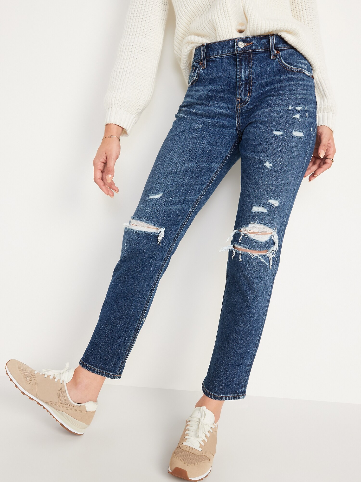 old navy boyfriend straight jeans