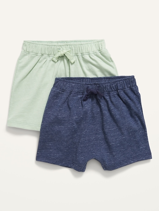 Unisex 2Pack UShaped JerseyKnit Shorts for Baby Old Navy