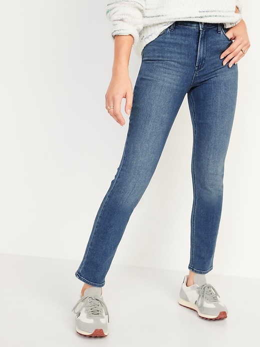 High-Waisted Wow Slim Straight Jeans for Women | Old Navy
