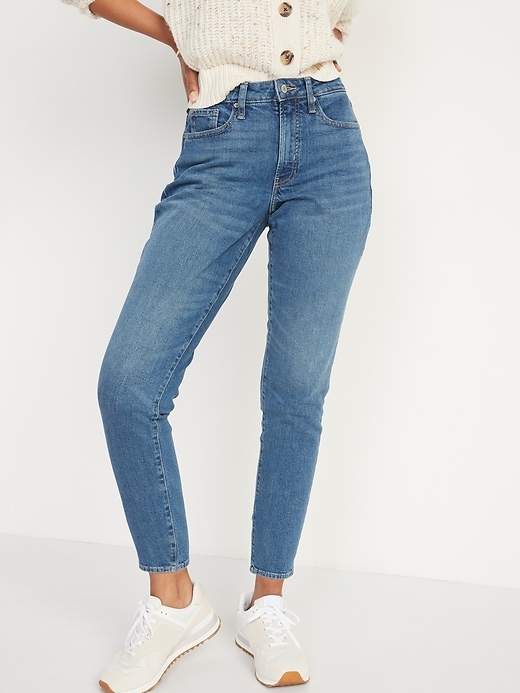 Curvy High-Waisted O.G. Straight Ankle Jeans for Women | Old Navy