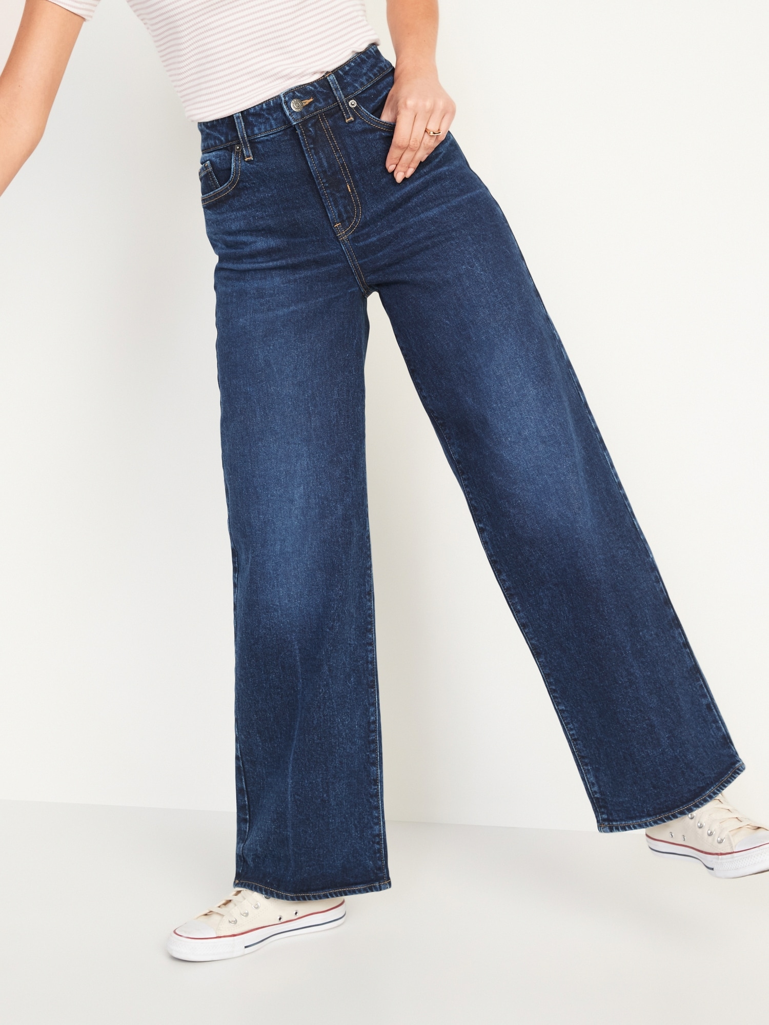 Mile High Wide Leg Women's Jeans - Dark Wash