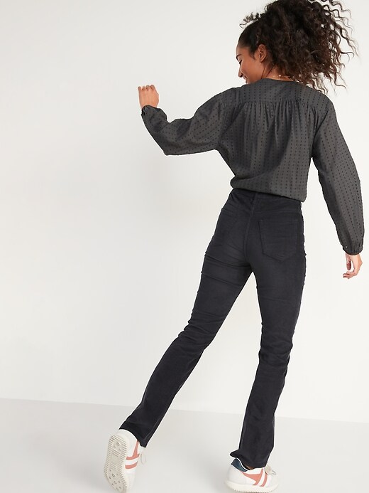 Image number 2 showing, Extra High-Waisted Kicker Boot-Cut Corduroy Pants for Women
