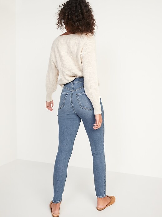 Image number 2 showing, Higher High-Waisted Rockstar 360&#176 Stretch Super Skinny Jeans for Women