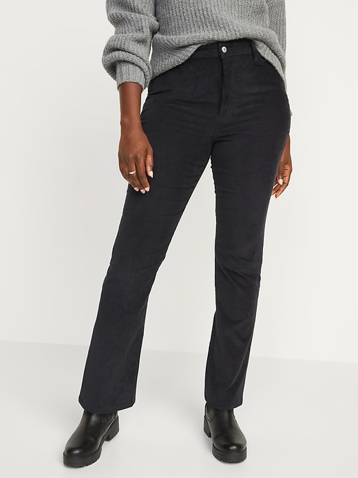 Image number 5 showing, Extra High-Waisted Kicker Boot-Cut Corduroy Pants for Women