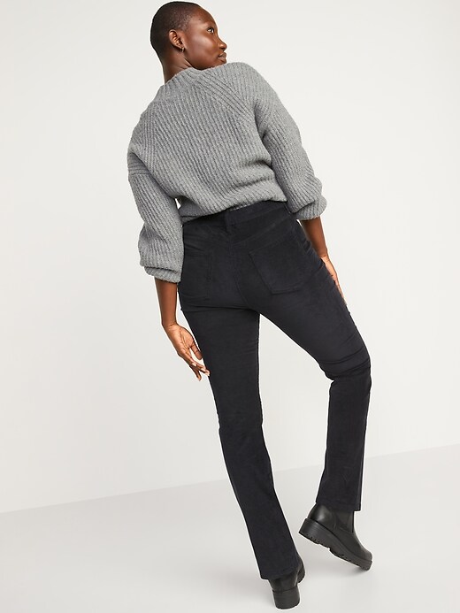 Image number 6 showing, Extra High-Waisted Kicker Boot-Cut Corduroy Pants for Women