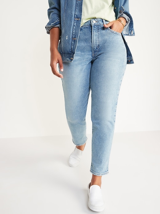 Image number 5 showing, Curvy High-Waisted OG Straight Jeans for Women