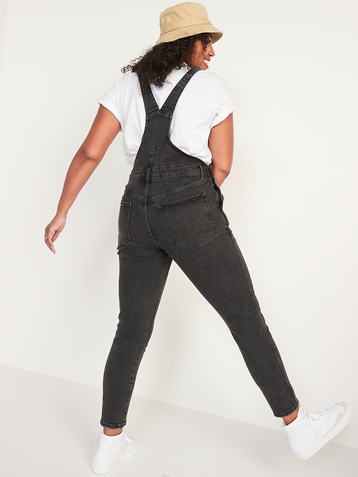 Image number 6 showing, O.G. Workwear Black-Wash Jean Overalls for Women