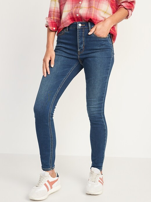 Warm Rockstar Super Skinny Jeans 