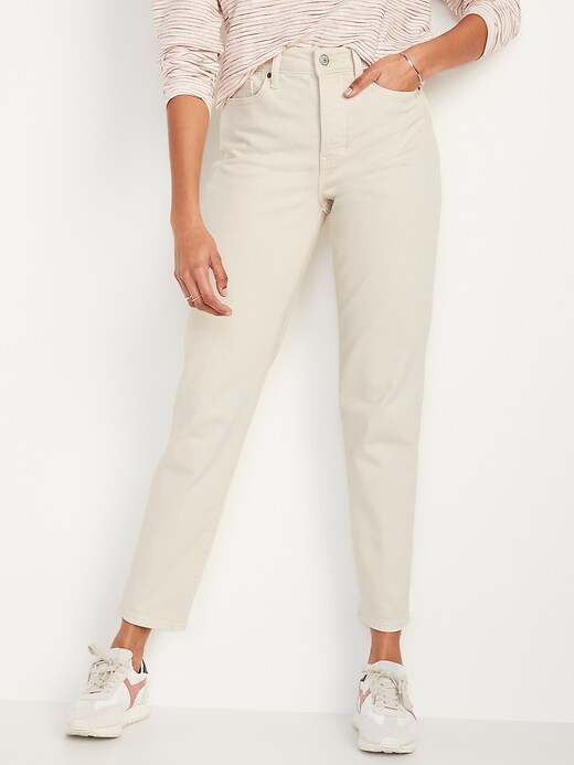 old navy white ankle jeans