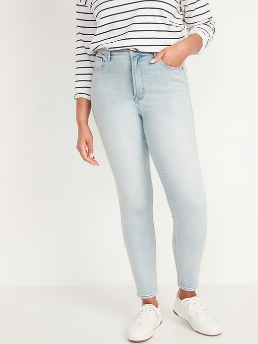 Image number 4 showing, Extra High-Waisted Rockstar 360° Stretch Super-Skinny Jeans for Women