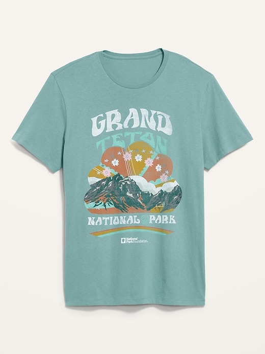 Voir une image plus grande du produit 2 de 2. T-shirt à imprimé du Parc national de Grand Teton unisexe pour Adulte