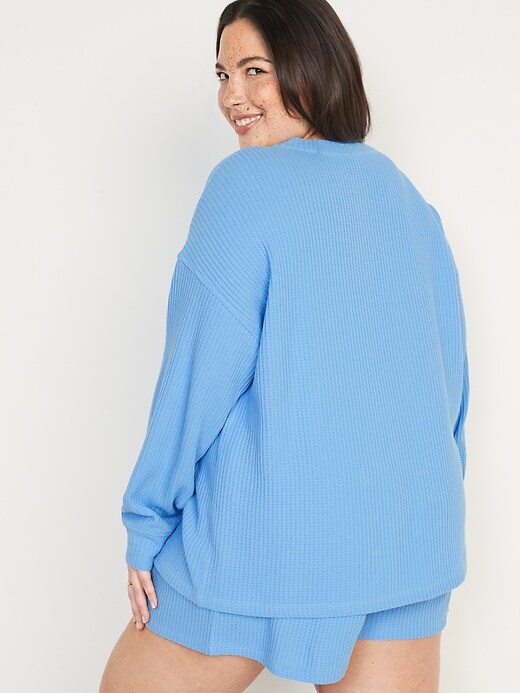 L'image numéro 8 présente Haut de pyjama tunique en tricot isotherme pour Femme