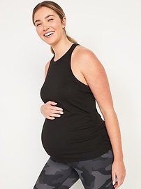 Image number 1 showing, Maternity UltraLite Rib-Knit Racerback Tank Top