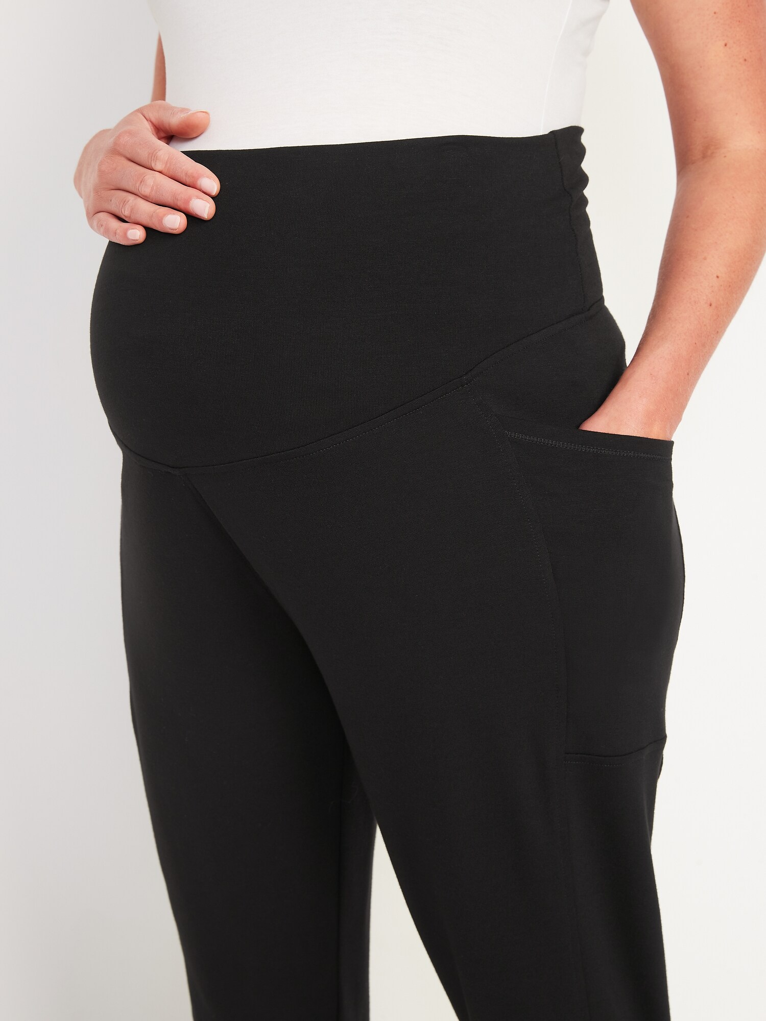 French Terry Maternity Yoga Pants