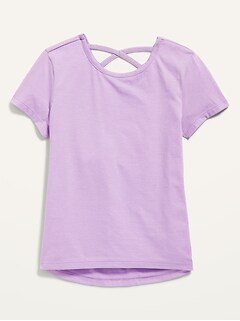 Softest Lattice-Back T-Shirt for Girls