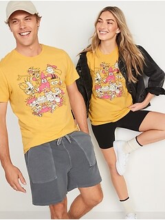 T-shirt à imprimé Nickelodeon™ unisexe pour Adulte