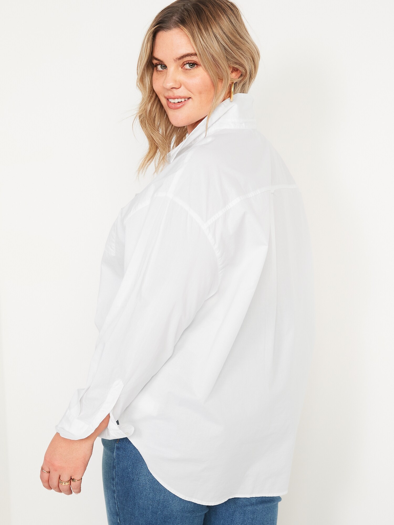 Oversized Boyfriend Long-Sleeve Shirt 