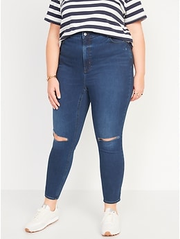 FitsYou 3-Sizes-in-1 Extra High-Waisted Rockstar Super-Skinny Jeans for  Women