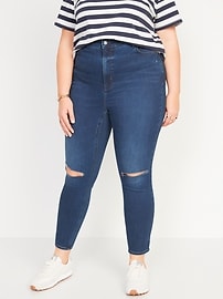 FitsYou 3-Sizes-in-1 Extra High-Waisted Rockstar Super-Skinny Ripped Jeans