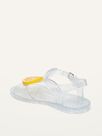 Sandales gélifiées scintillantes à bride en T pour Toute-petite fille