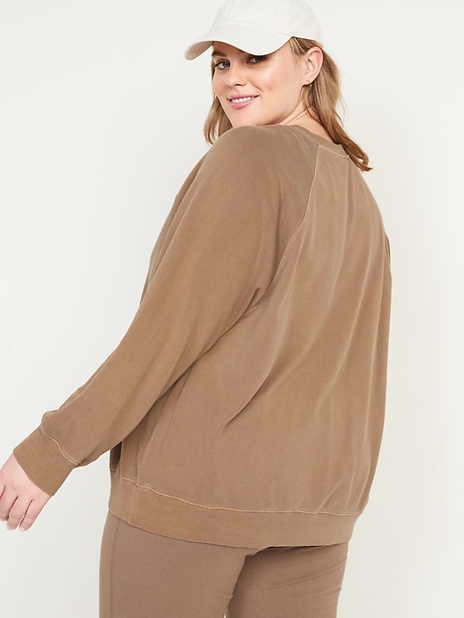 Image number 8 showing, Oversized Vintage Tunic Sweatshirt for Women