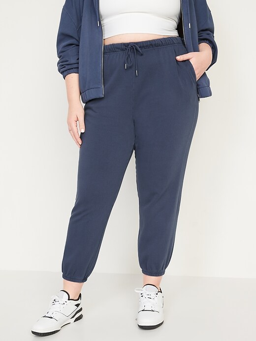 Image number 7 showing, Extra High-Waisted Fleece Sweatpants
