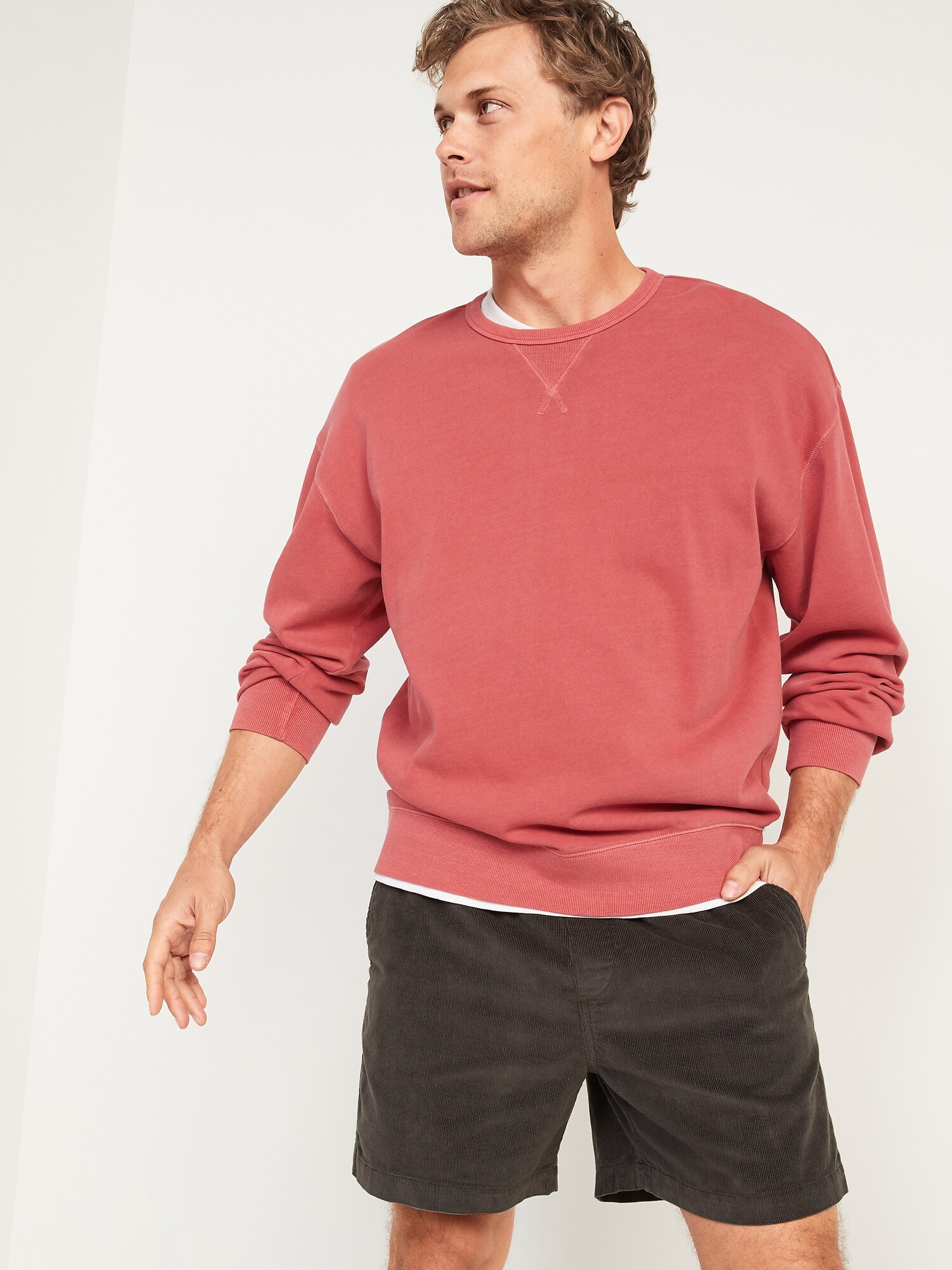 Relaxed Corduroy Jogger Shorts for Men 