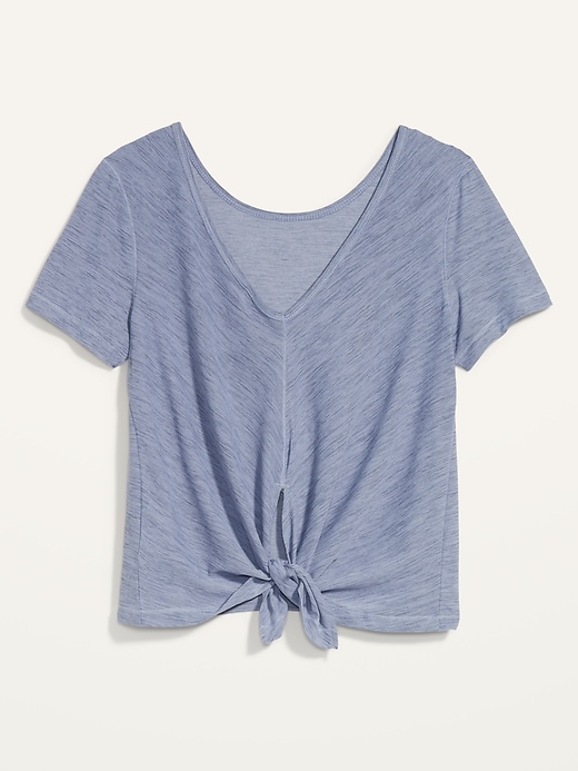 Image number 4 showing, Short-Sleeve Breathe ON Reversible Cropped T-Shirt