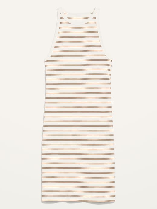 Image number 4 showing, Fitted Rib-Knit Mini Dress