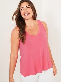 Luxe Jersey-Knit V-Neck Tank Top for Women