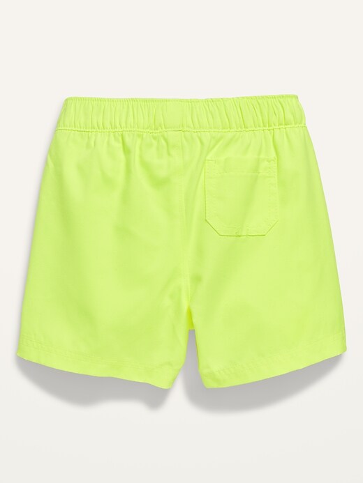 View large product image 2 of 2. Functional-Drawstring Swim Trunks for Baby