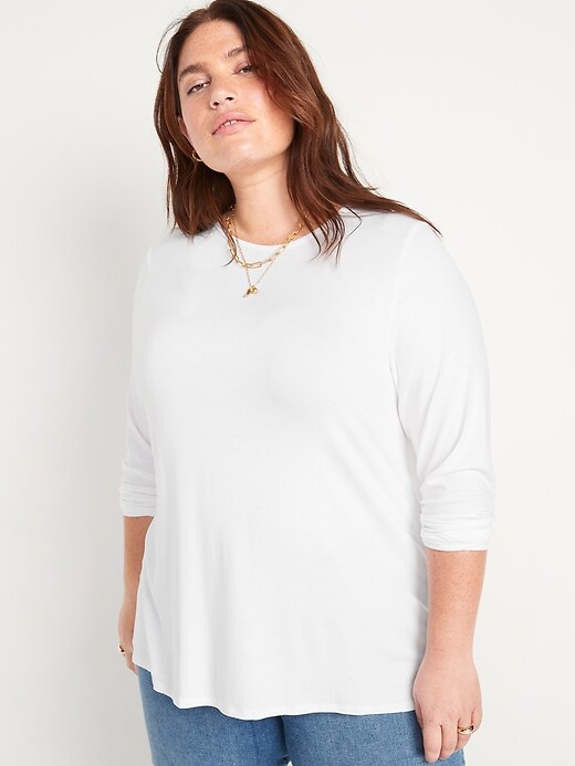 Luxe Crew-Neck Long-Sleeve T-Shirt | Old Navy