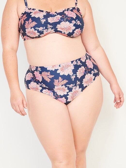 High-Waisted Bikini Swim Bottoms