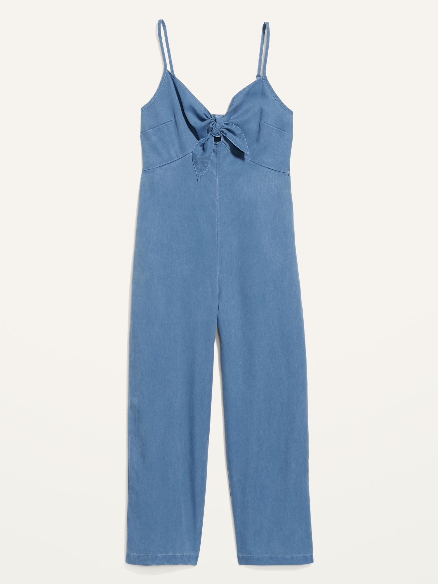 Sleeveless Tie-Front TENCEL™ Lyocell Jumpsuit for Women | Old Navy