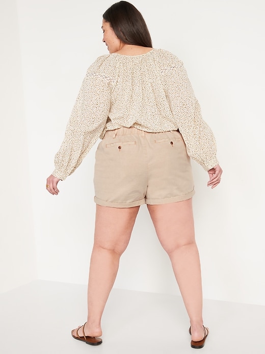 L'image numéro 8 présente Short passe-partout à taille haute pour Femme (entrejambe de 9 cm)