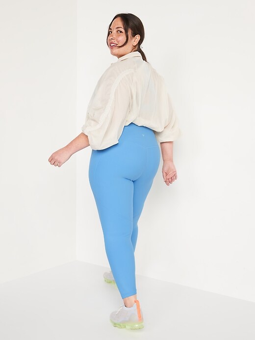 Image number 8 showing, High-Waisted PowerSoft 7/8-Length Side-Pocket Leggings For Women