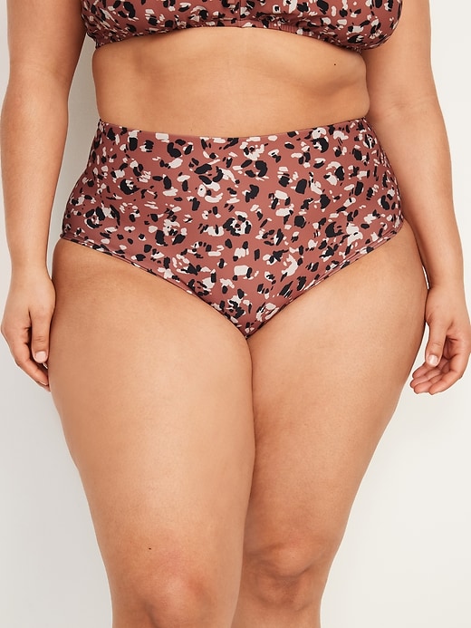 Image number 7 showing, High-Waisted Bikini Swim Bottoms