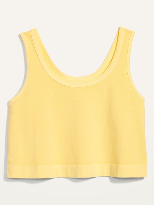 Image number 4 showing, Cropped Vintage Garment-Dyed Tank Top for Women