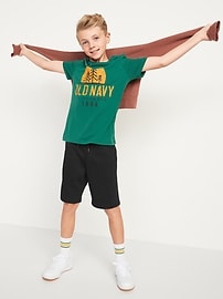 Image number 2 showing, Fleece Jogger Shorts for Boys (At Knee)