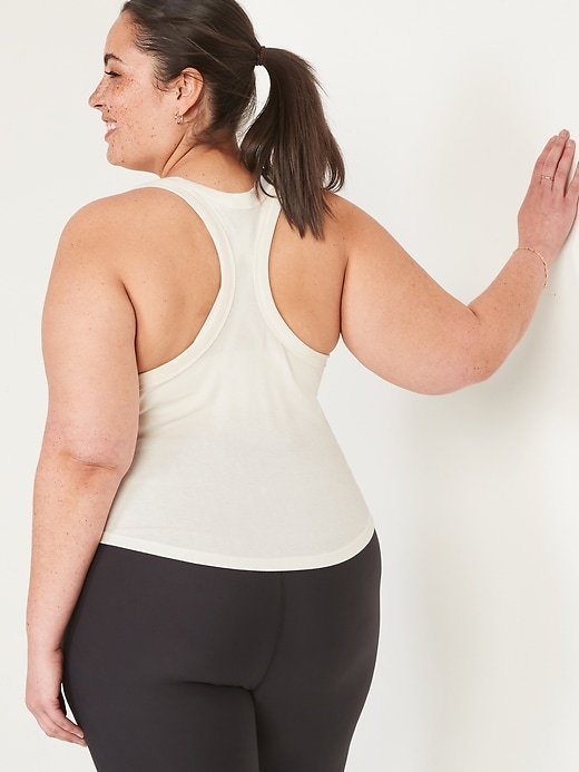 Image number 8 showing, UltraLite Cropped Rib-Knit Racerback Tank Top
