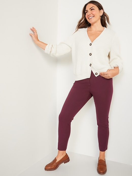 Image number 3 showing, High-Waisted Pixie Skinny Ankle Pants