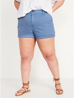 High-Waisted OGC Chino Shorts for Women -- 3.5-inch inseam